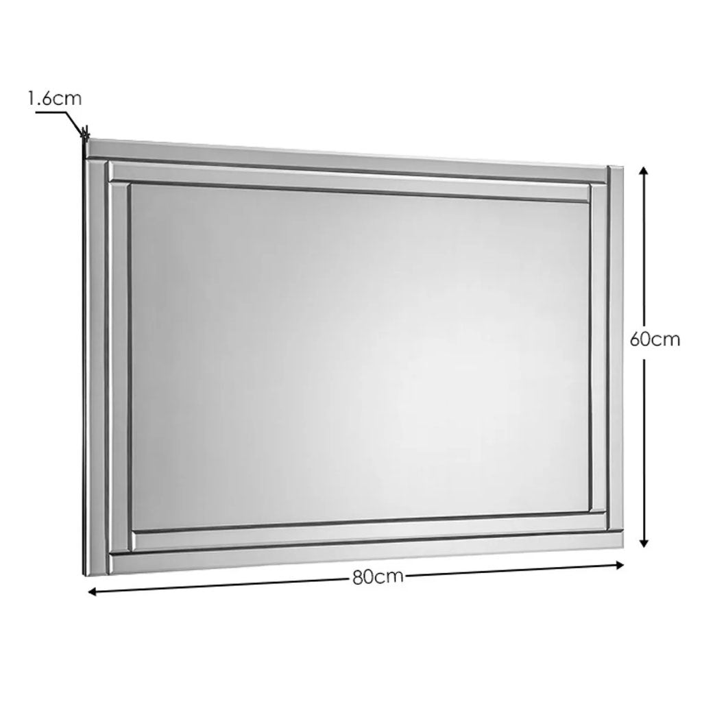 Glass Frameless Wall Mirror - Deco