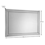 Glass Frameless Wall Mirror - Deco