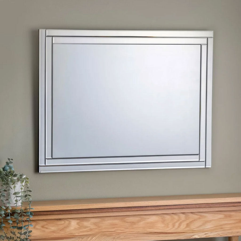 Glass Frameless Wall Mirror - Deco