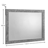 Wall Mirror With Glass Fragment Frame Rectangular - Staccato
