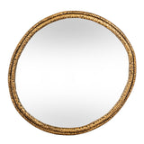 Wall Mirror Medium In Gold Dimpled Frame - Nahla