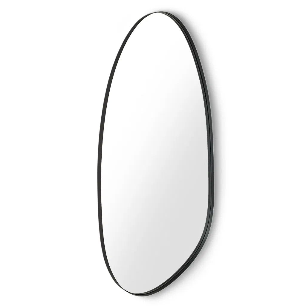Wall Mirror Organic Shaped With Metal Frame - Rushmore