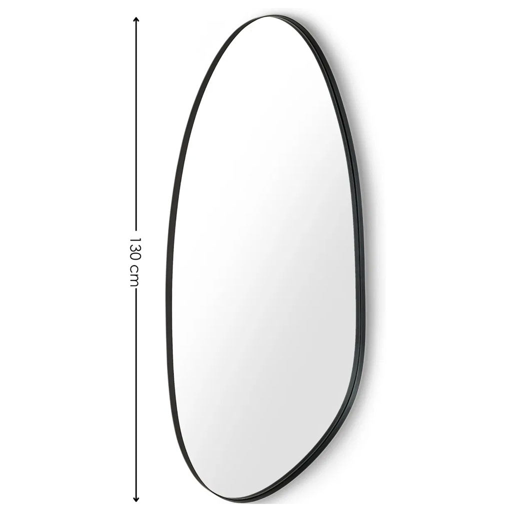 Wall Mirror Organic Shaped With Metal Frame - Rushmore