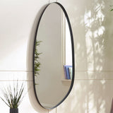Wall Mirror Organic Shaped With Metal Frame - Rushmore
