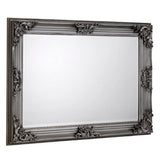 Wall Mirror Rectangular With Wooden Frame - Rococo