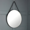 Wall Mirror Round With Silver Metal Frame - Opera