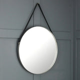 Wall Mirror Round With Silver Metal Frame - Opera