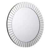 Wall Mirror Round With Wooden Frame - Sonata