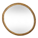 Wall Mirror Small In Gold Dimpled Frame - Nahla
