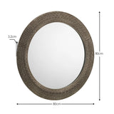 Wall Mirror Traditional Large Round - Cadence