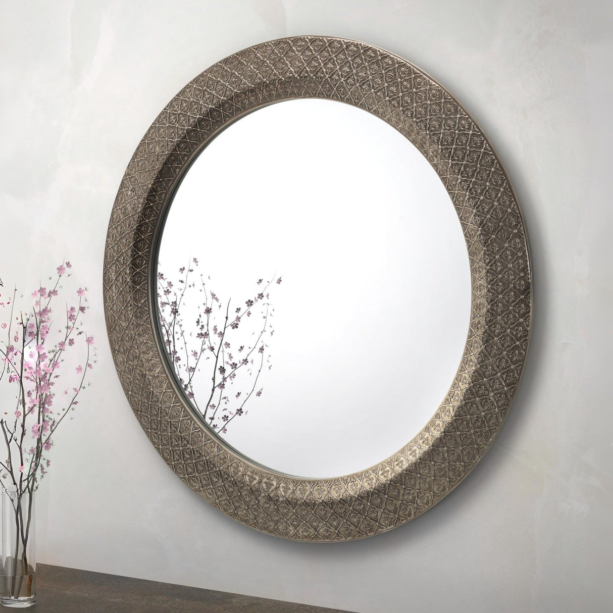 Wall Mirror Traditional Large Round - Cadence