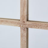 Wall Mirror Window Design Large In Natural Weather-Worn Frame - Bradford