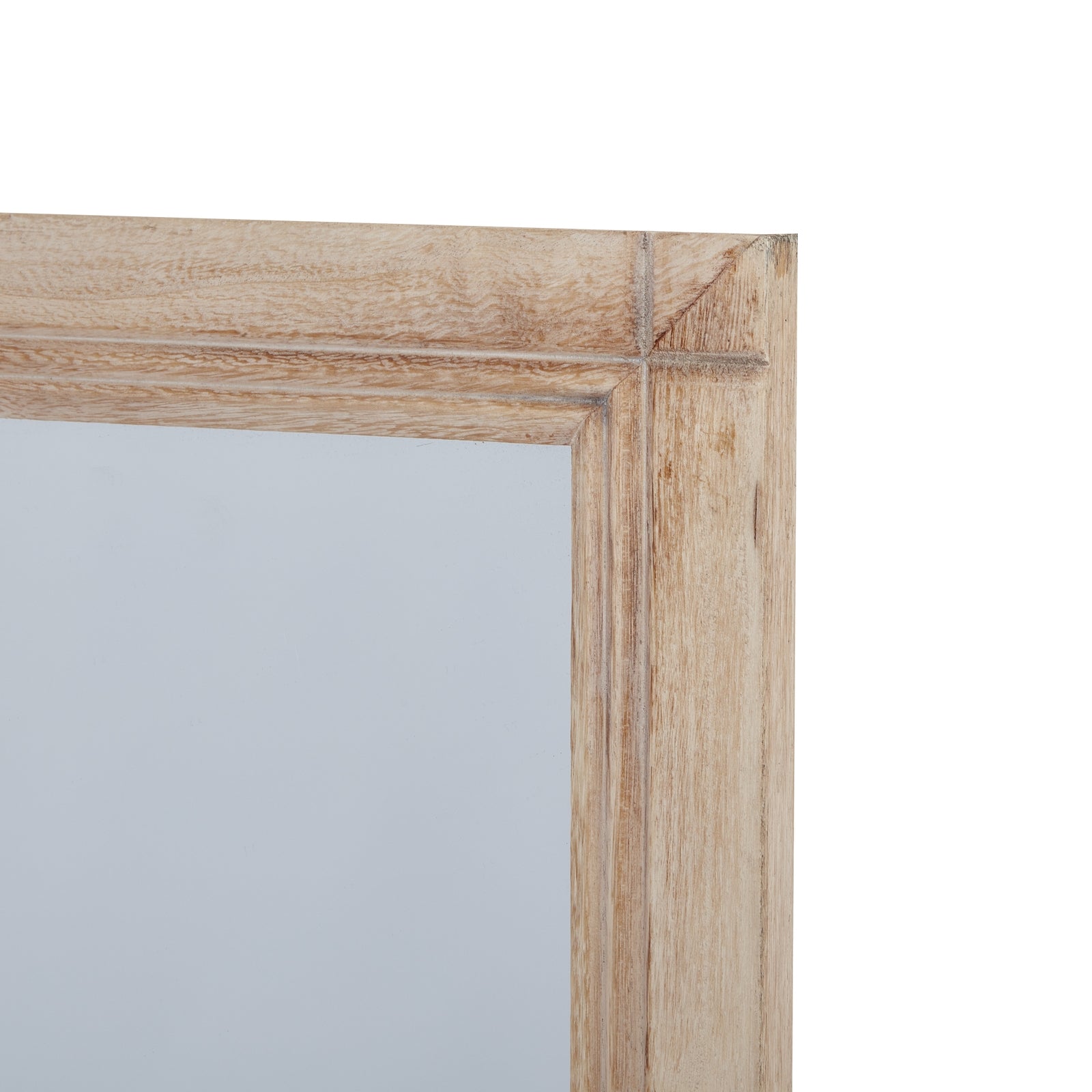 Wall Mirror Window Design Large In Natural Weather-Worn Frame - Bradford