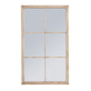 Wall Mirror Window Design Large In Natural Weather-Worn Frame - Bradford