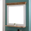 Wall Mirror With Solid Mango Wood Frame - Alfie