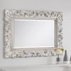 Wall Mirror With White Wooden Frame - Baroque