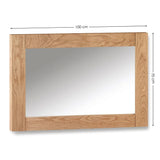 Wall Mirror With Wooden Frame - Marlborough