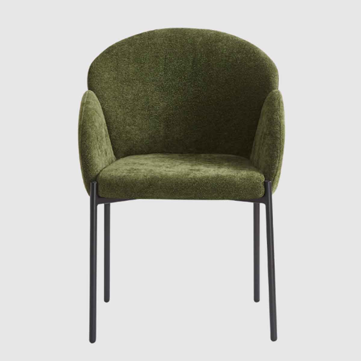 Weave Fabric Dining Chairs 55cm Wide in Set Of 2 - Petal