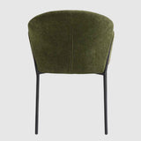 Weave Fabric Dining Chairs 55cm Wide in Set Of 2 - Petal