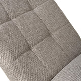 Weave Fabric Dining Chairs in Set Of 2 With Black Legs - Moseley