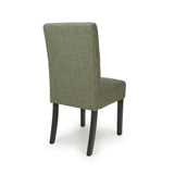 Weave Fabric Dining Chairs in Set Of 2 With Black Legs - Moseley
