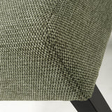 Weave Fabric Dining Chairs in Set Of 2 With Black Legs - Moseley