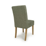 Weave Fabric Dining Chairs in Set Of 2 With Natural Legs - Moseley