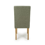 Weave Fabric Dining Chairs in Set Of 2 With Natural Legs - Moseley