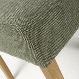 Weave Fabric Dining Chairs in Set Of 2 With Natural Legs - Moseley
