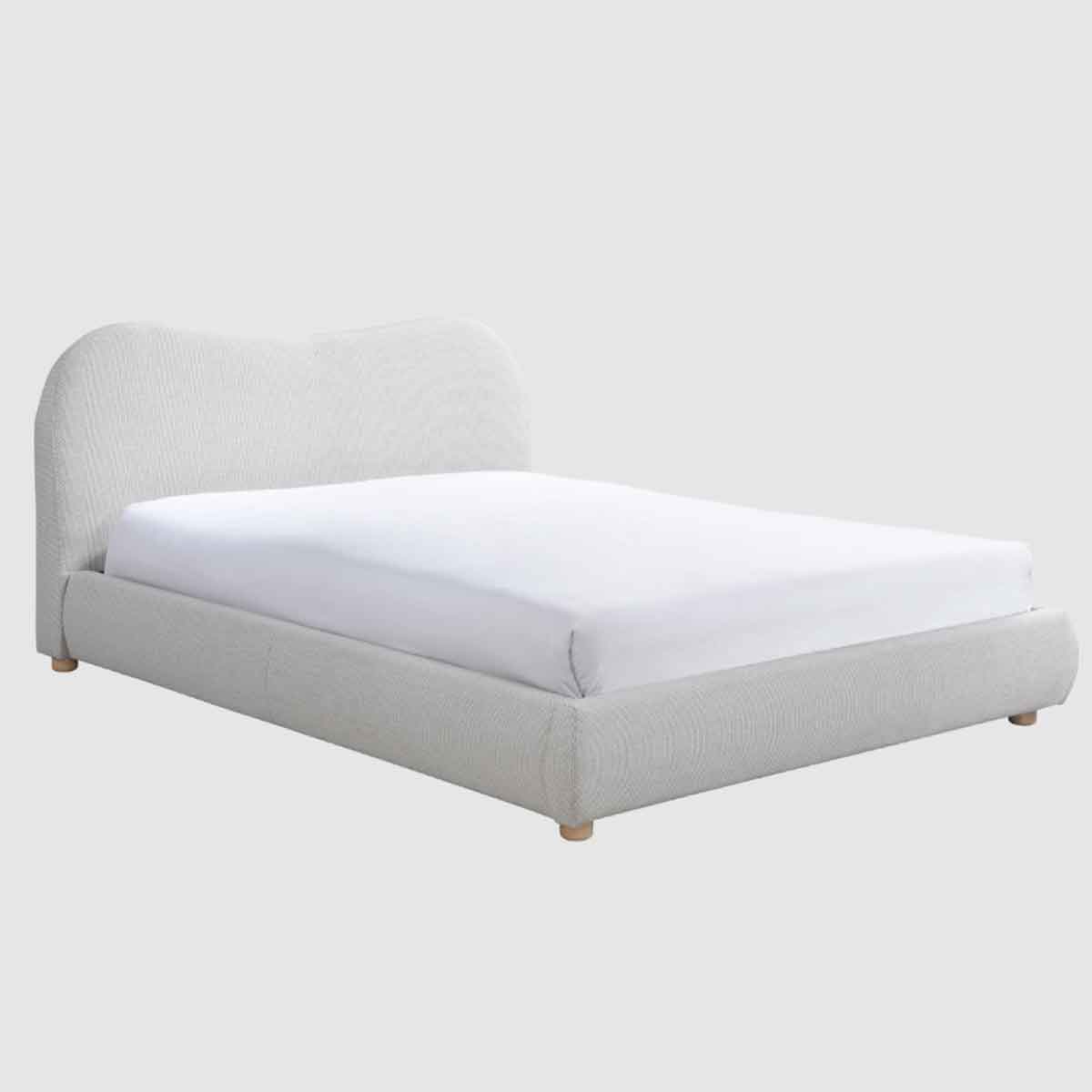 Weave Fabric Double Bed 159cm Wide - Wave