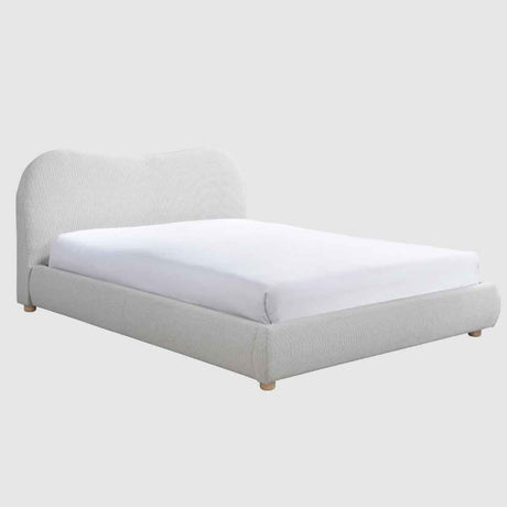 Weave Fabric Double Bed 159cm Wide - Wave