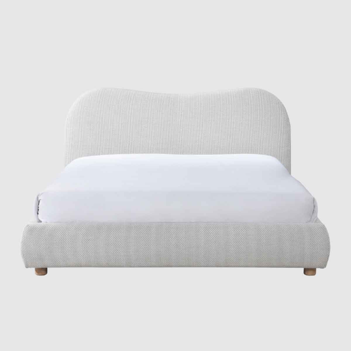 Weave Fabric Double Bed 159cm Wide - Wave