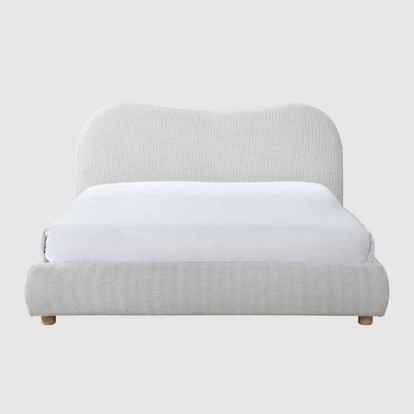 Weave Fabric Double Bed 159cm Wide - Wave