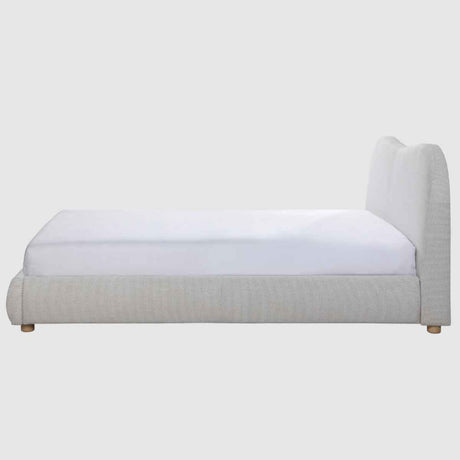Weave Fabric Double Bed 159cm Wide - Wave