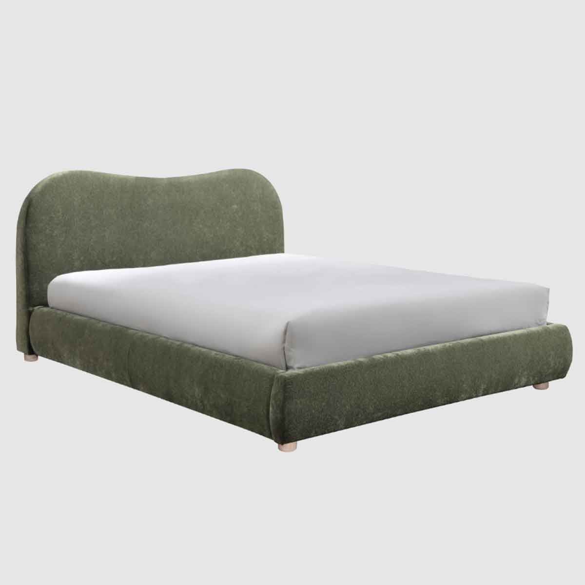 Weave Fabric Double Bed 159cm Wide - Wave