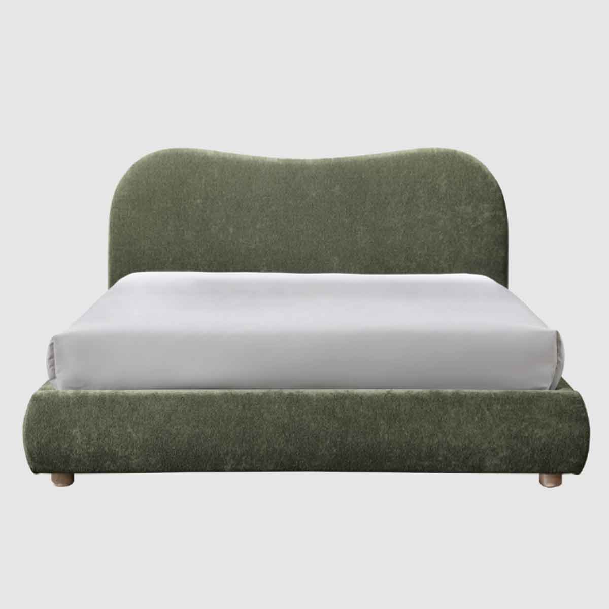 Weave Fabric Double Bed 159cm Wide - Wave