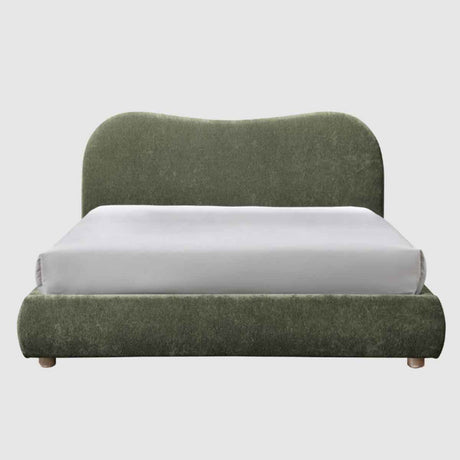 Weave Fabric Double Bed 159cm Wide - Wave