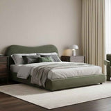 Weave Fabric Double Bed 159cm Wide - Wave
