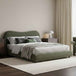 Weave Fabric Double Bed 159cm Wide - Wave
