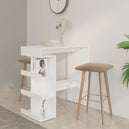 Wooden Bar Table With Storage Rack - Vantage Home