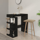 Wooden Bar Table With Storage Rack - Vantage Home