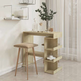 Wooden Bar Table With Storage Rack - Vantage Home