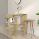 Wooden Bar Table With Storage Rack - Vantage Home
