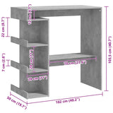 Wooden Bar Table With Storage Rack - Vantage Home