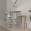 Wooden Bar Table With Storage Rack - Vantage Home