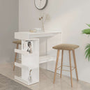 Wooden Bar Table With Storage Rack - Vantage Home