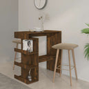 Wooden Bar Table With Storage Rack - Vantage Home