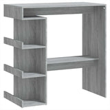 Wooden Bar Table With Storage Rack - Vantage Home