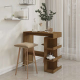 Wooden Bar Table With Storage Rack - Vantage Home