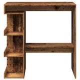 Wooden Bar Table With Storage Rack - Vantage Home